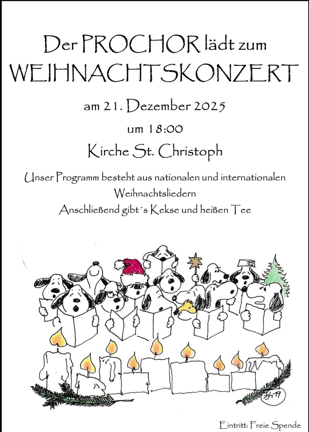 Plakat Weihnachtskonzert